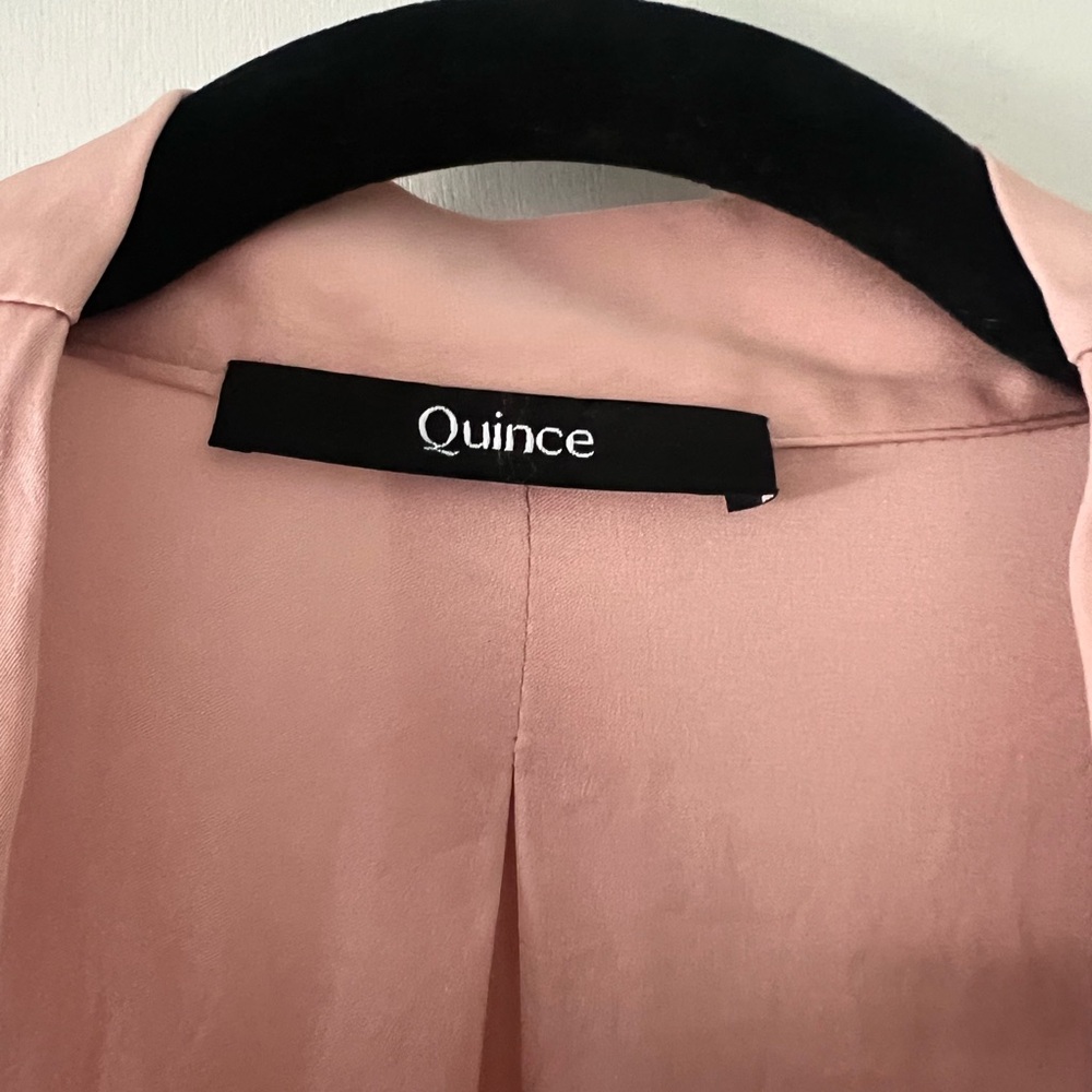 Quince Soft Pink Washable Silk Sleeveless Blouse - Picture 3 of 7
